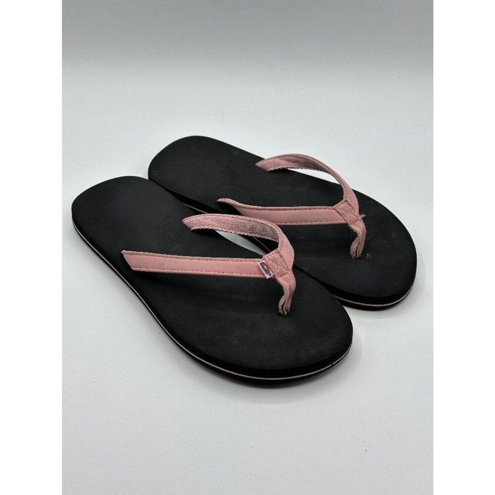 Rainbow Sandals Pink Strap Small (Size 5.5-6.5)